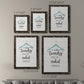 Size comparison chart for a set of two black barnwood framed canvas prints.