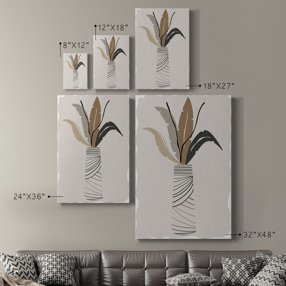Palm Arrangement II - Canvas Art Print