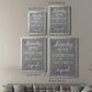 Laundry Schedule - Modern Framed Canvas Print