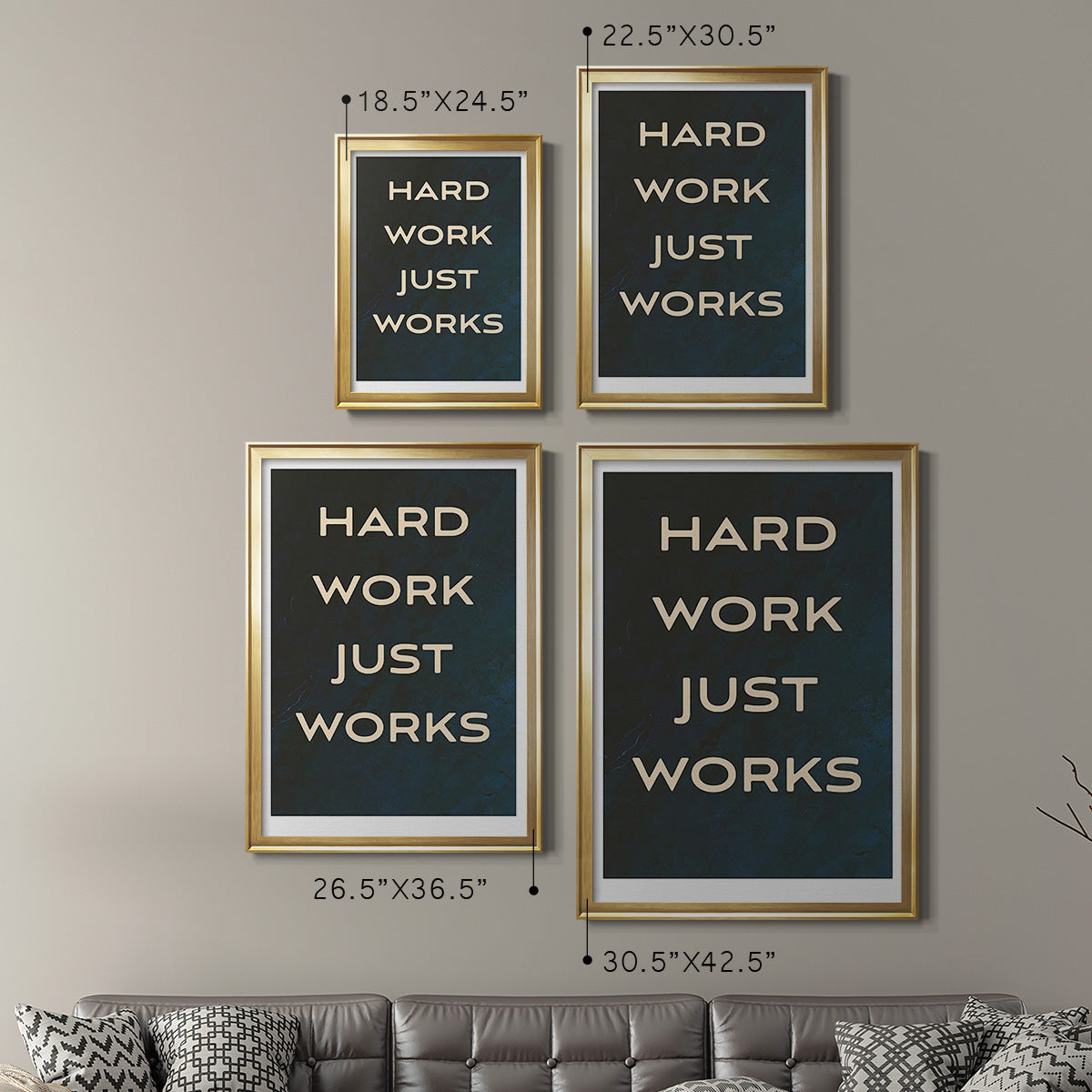 Bro-Inspo I - Modern Framed Canvas Print