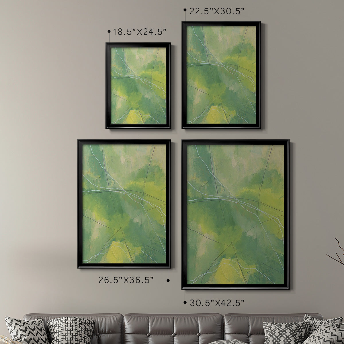 Heartland II - Modern Framed Canvas Print