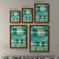 Teal Pattern I - Premium Framed Canvas 2 Piece Set - Ready to Hang