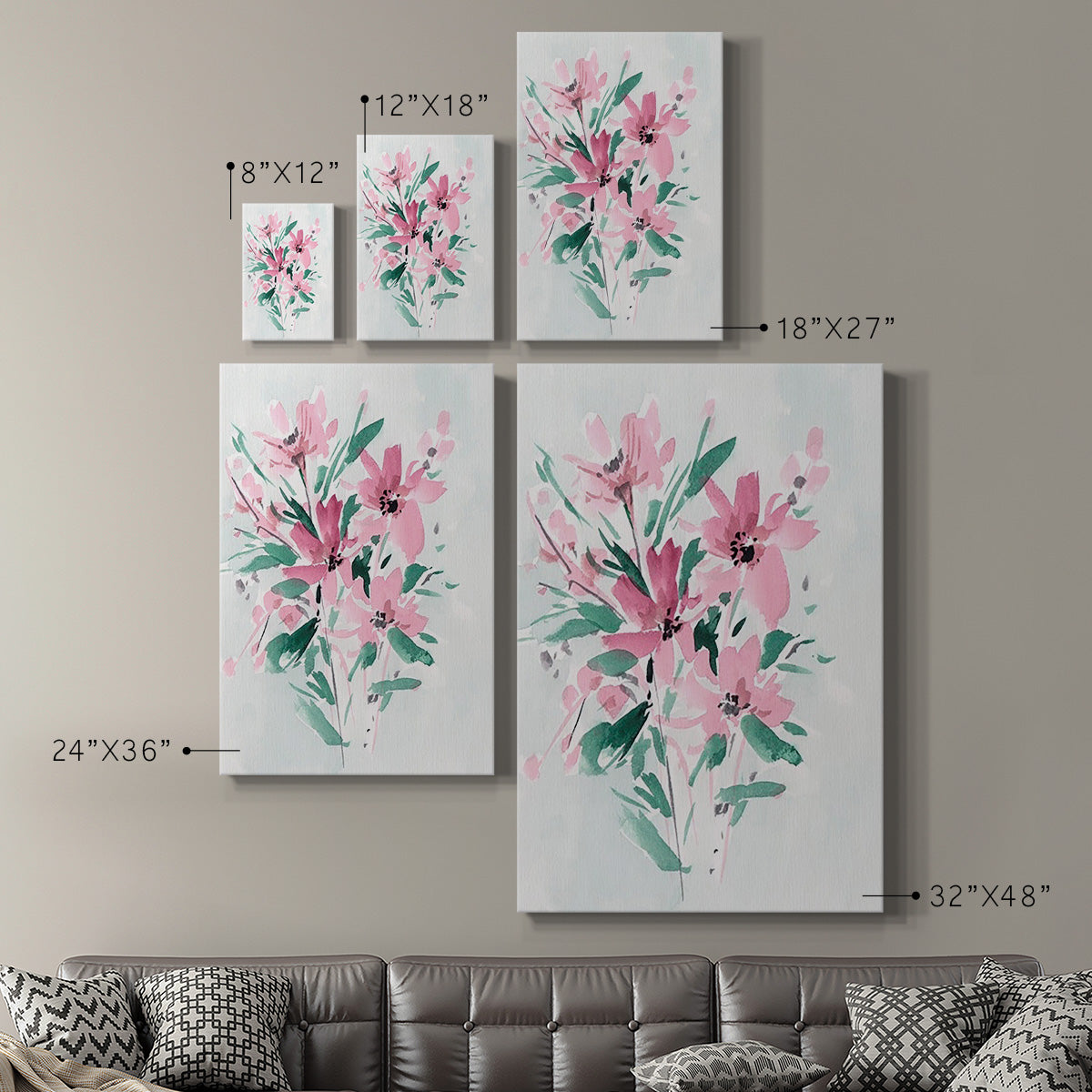 Posy Blooms IV - Canvas Art Print
