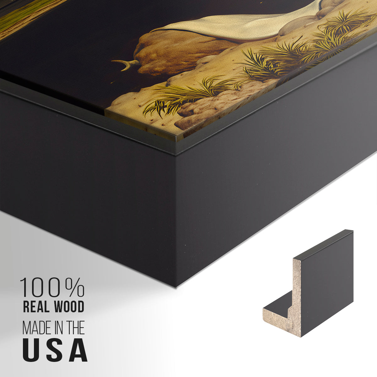 Approaching Thunder Storm, 1859 - Floater Framed Canvas Print