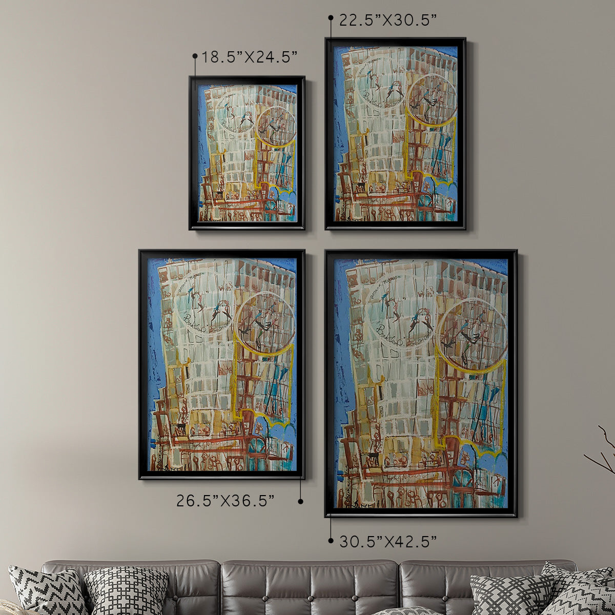 Bandaloo I - Modern Framed Canvas Print