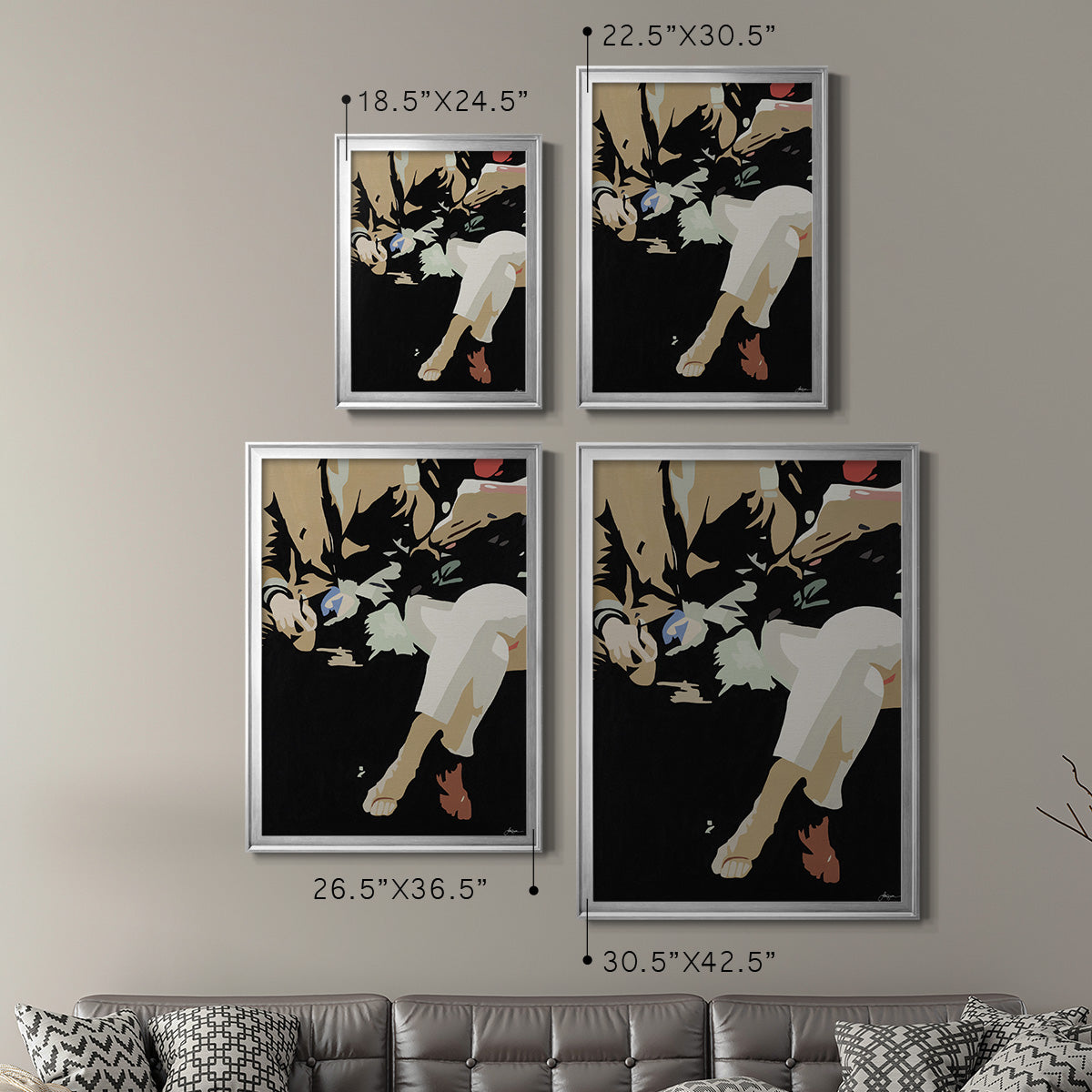 Them #4 -  Framed Canvas Print