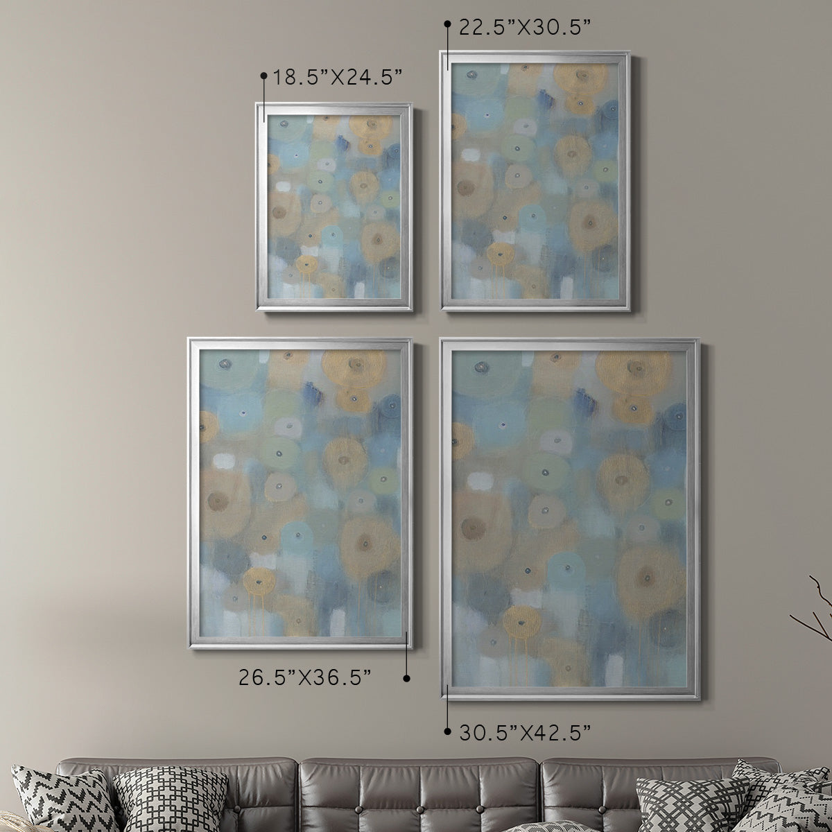 Spinning Wheels II - Modern Framed Canvas Print