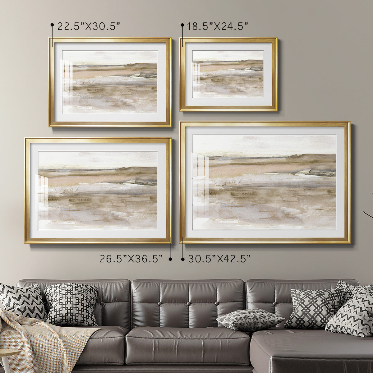 Sunset Bay - Modern Framed Art Print