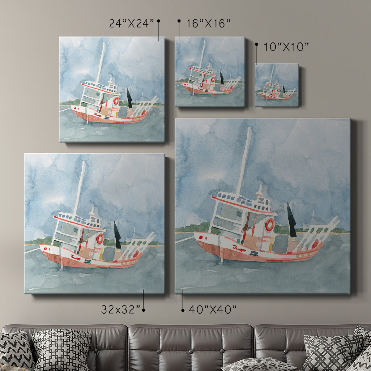 Bright Fishing Boat II - Canvas Art Print