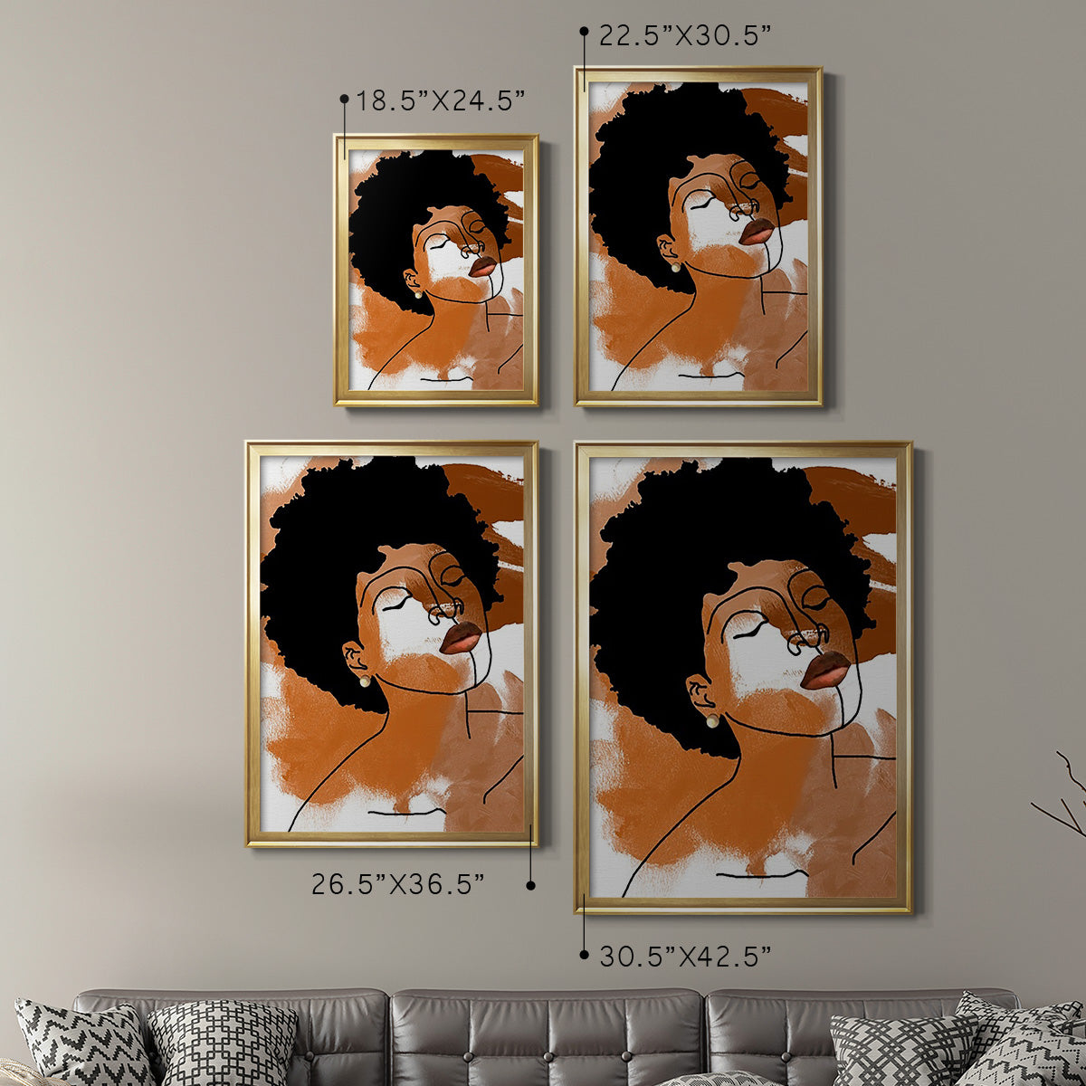 Phenomal Women IV - Modern Framed Canvas Print