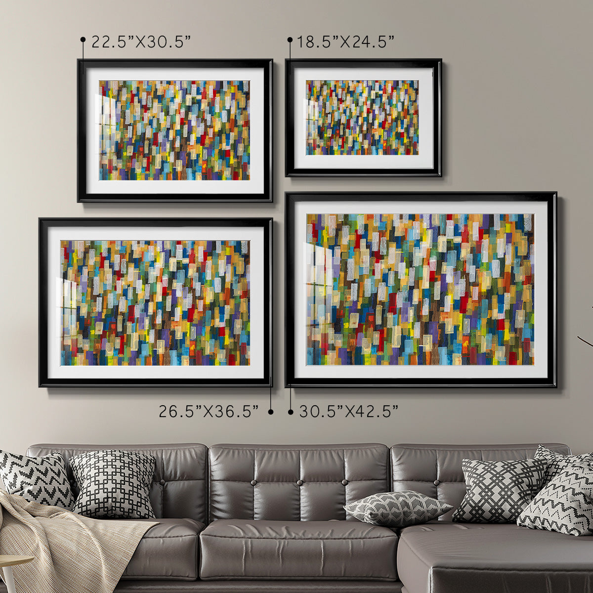 Confetti II Premium Framed Print - Ready to Hang