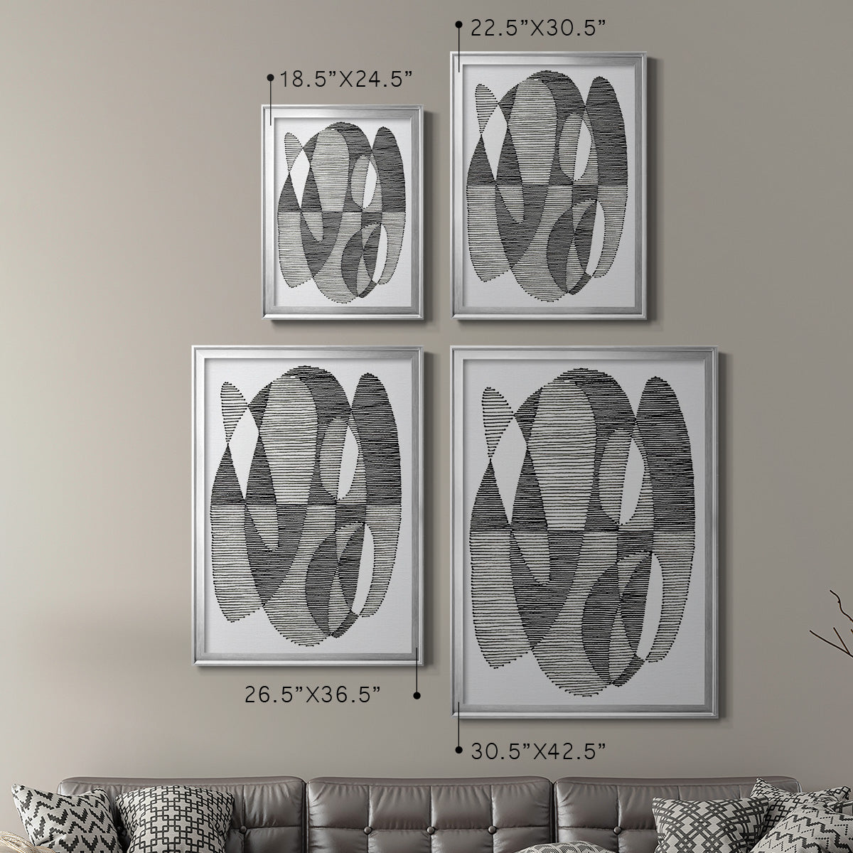 Opposite Day II - Modern Framed Canvas Print