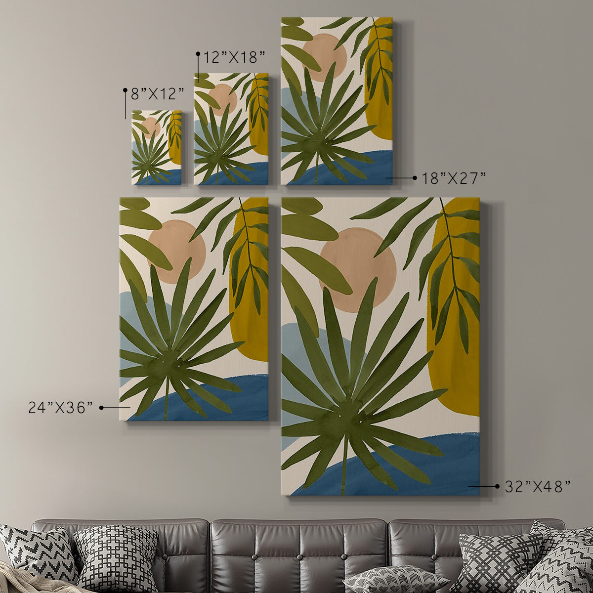 Tropica Tumble II - Canvas Art Print