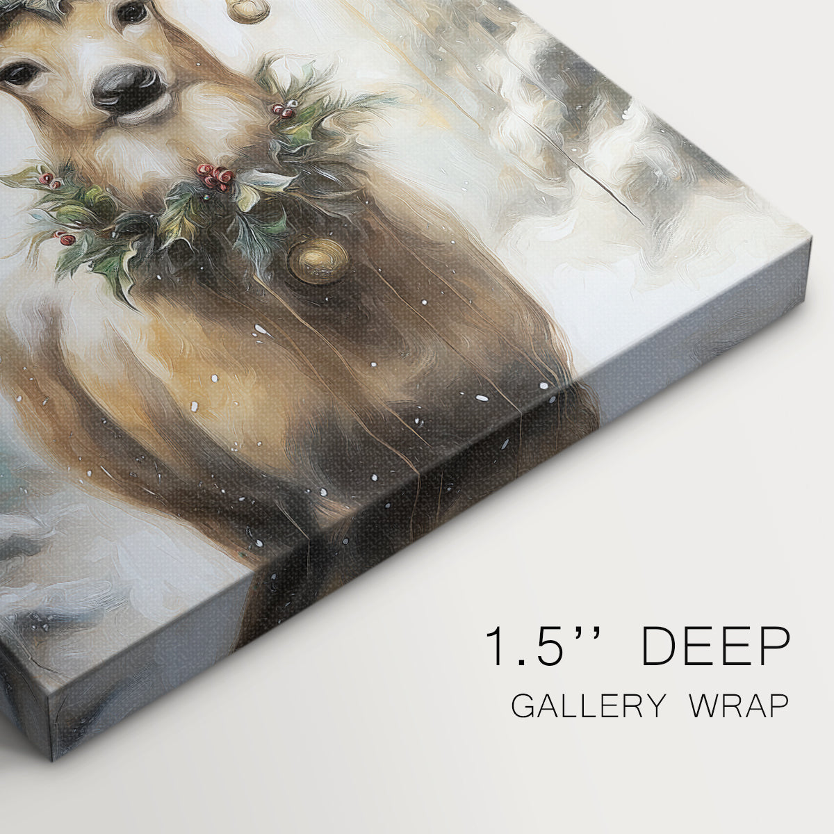 Midnight of Golden Yule - Canvas Art Print