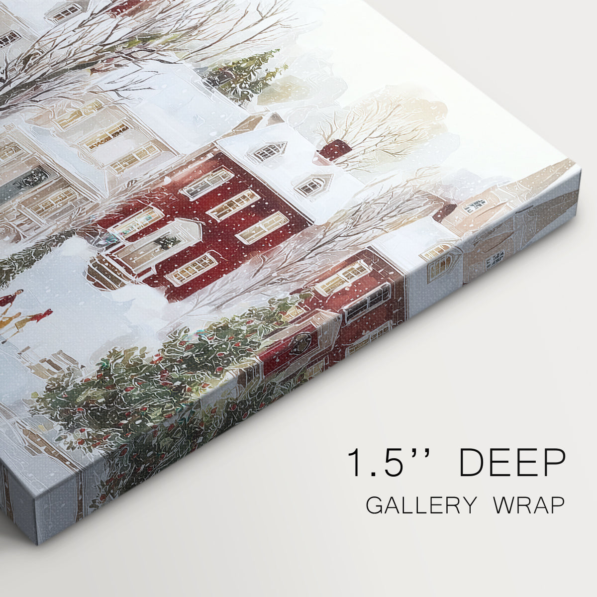 Frostlit Dawn Whisper - Canvas Art Print