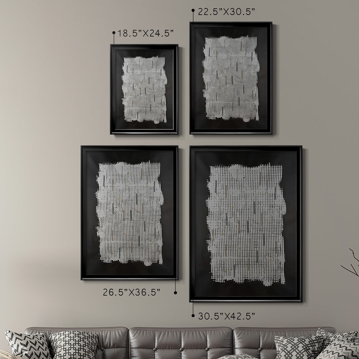 Bits & Bytes II - Modern Framed Canvas Print
