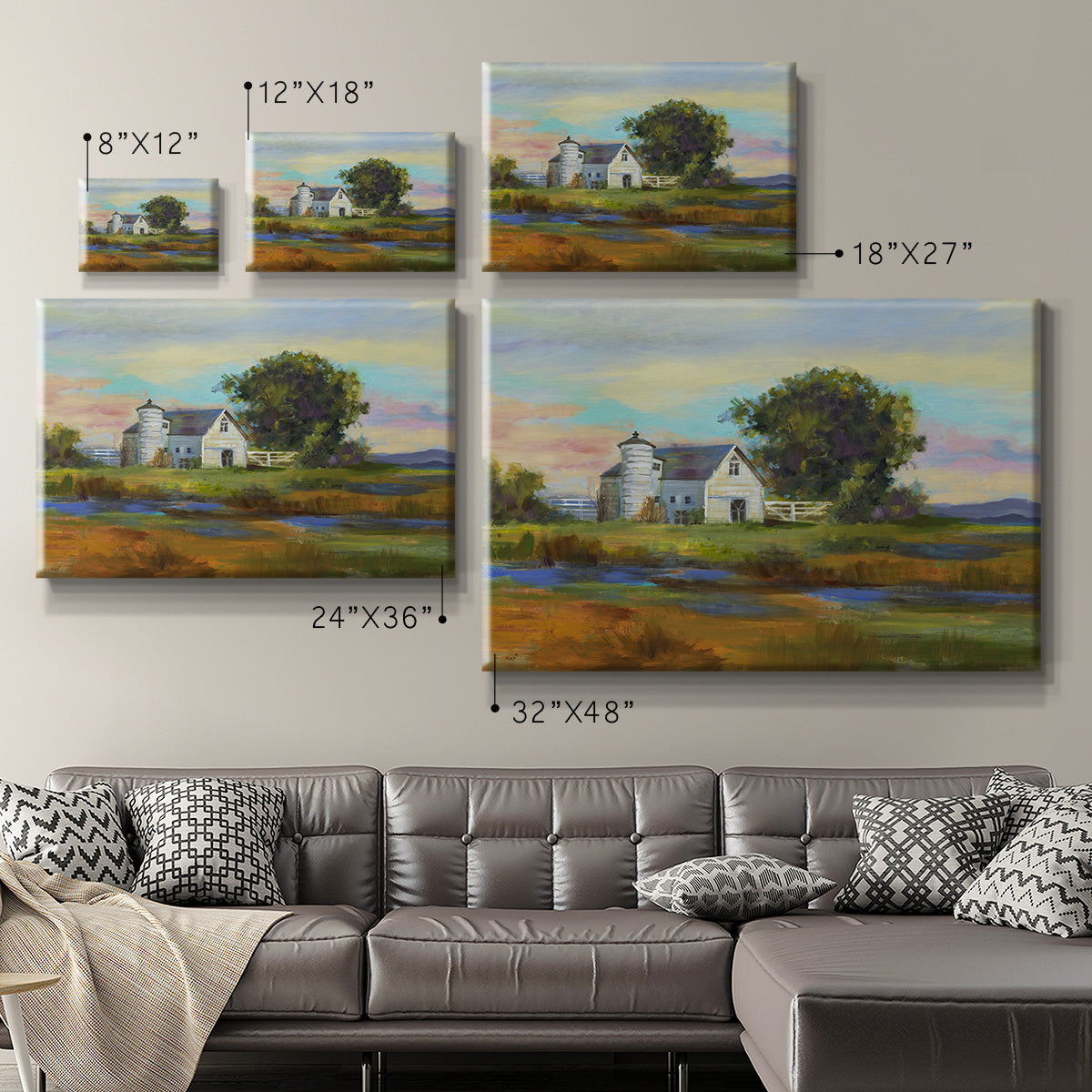 Down By The Barn Premium Gallery Wrapped Canvas - Ready to Hang