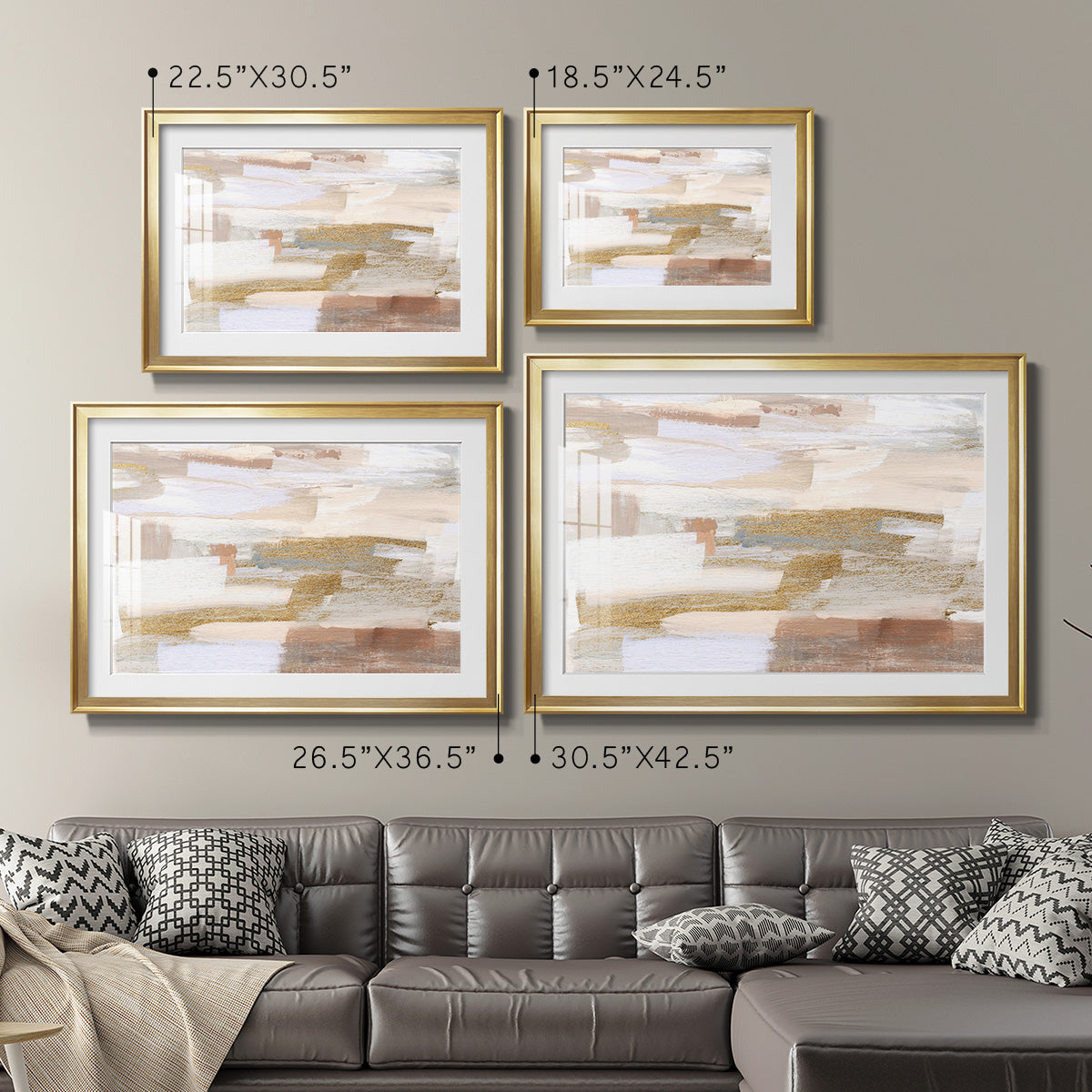 Gold Quartz II Premium Framed Print - Ready to Hang