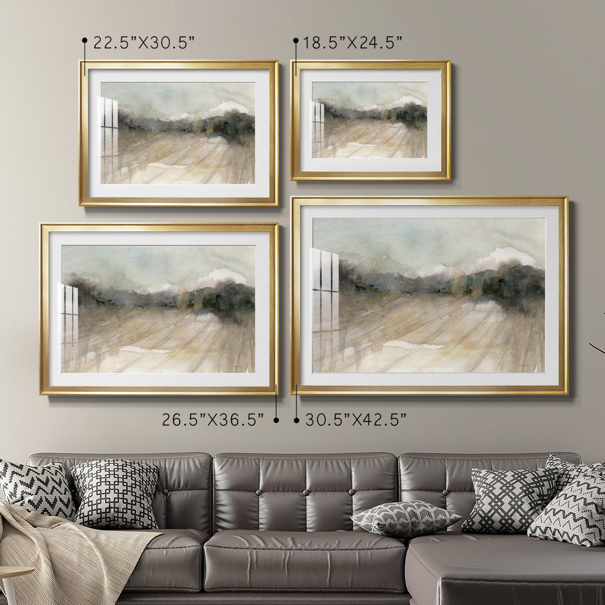 Abstract Field - Modern Framed Art Print