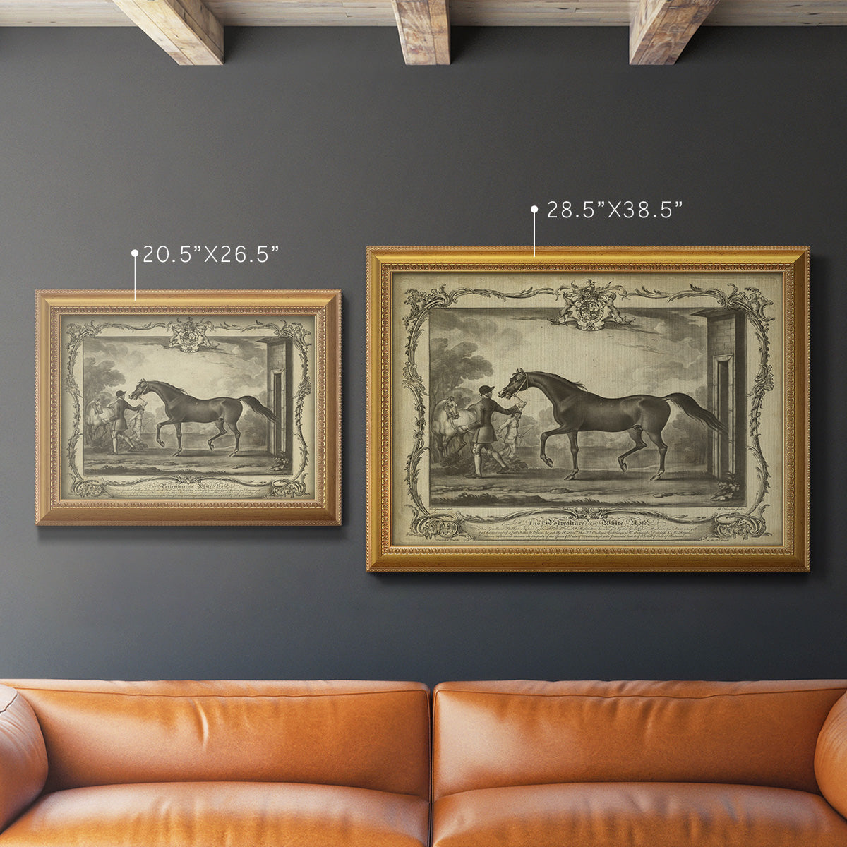 Distinguished Horses IV Premium Framed Canvas- Ready to Hang