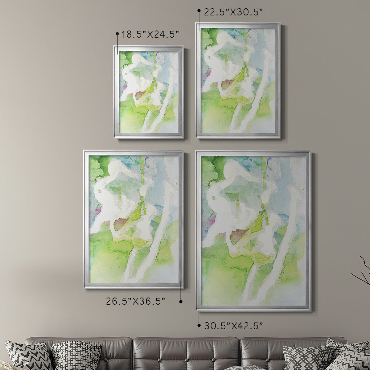 Rising Above II - Modern Framed Canvas Print
