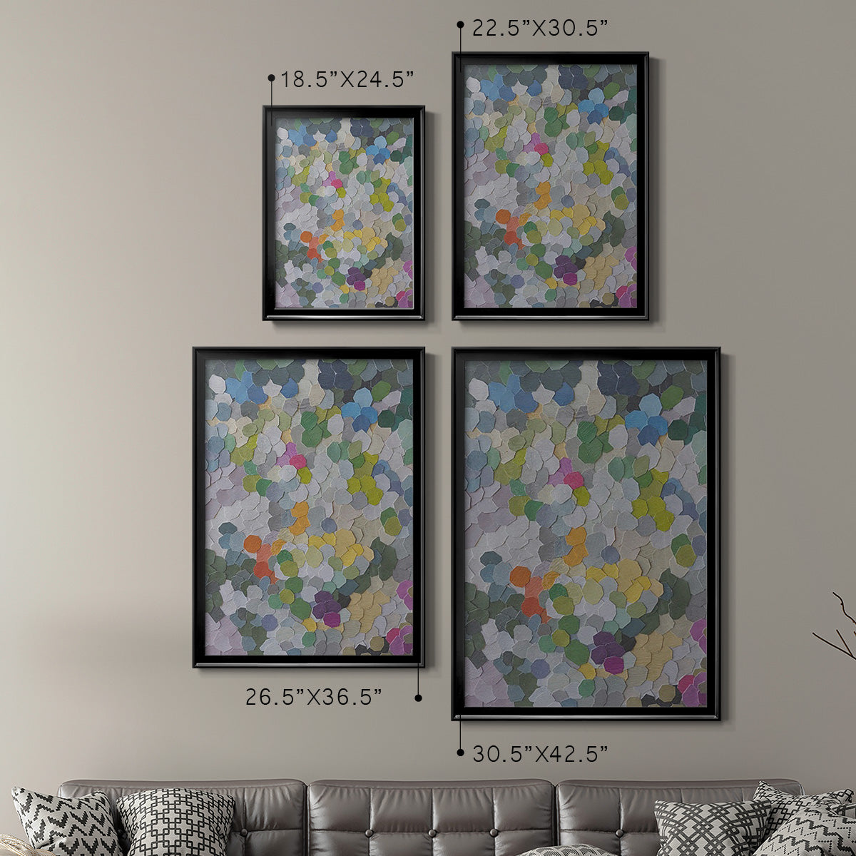 Canne Garden - Modern Framed Canvas Print