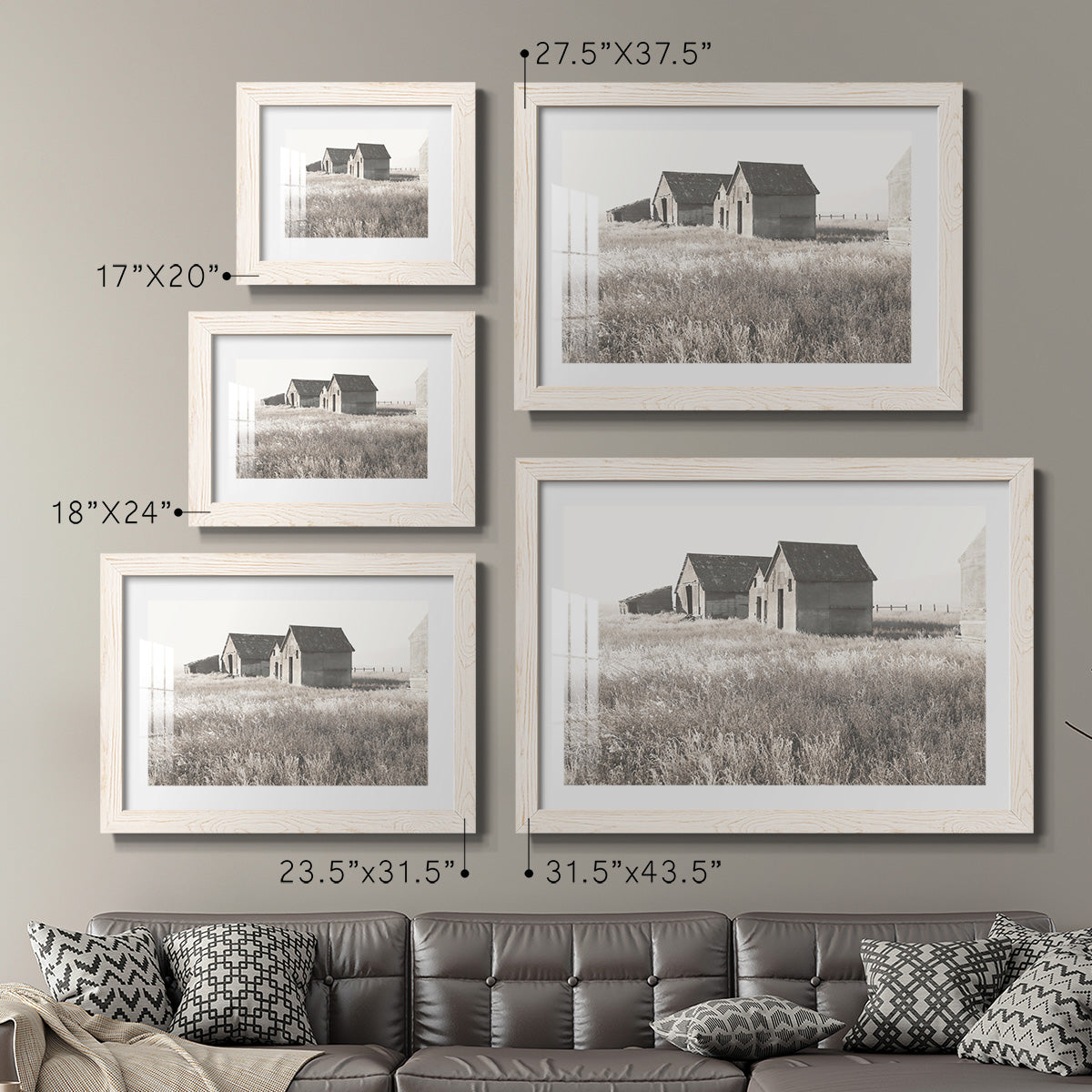 Neutral Barn - Barnwood Framed Art Print