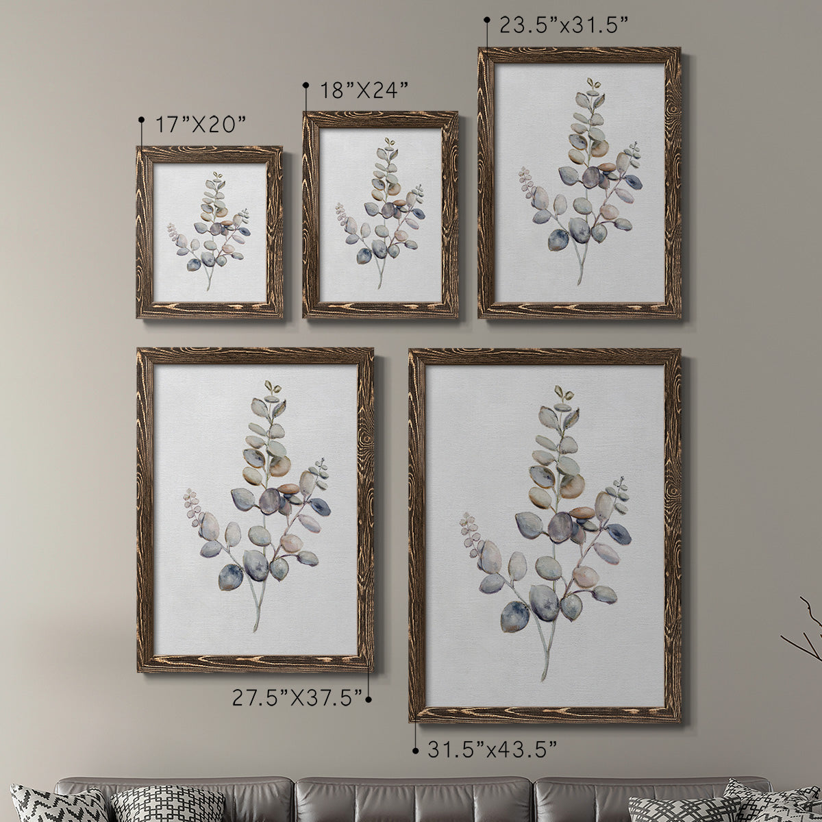 Eucalyptus I - Premium Framed Canvas 2 Piece Set - Ready to Hang