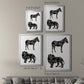 Ornamental Safari Animals I - Modern Framed Canvas Print