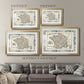 Bordered Map of France - Modern Framed Art Print