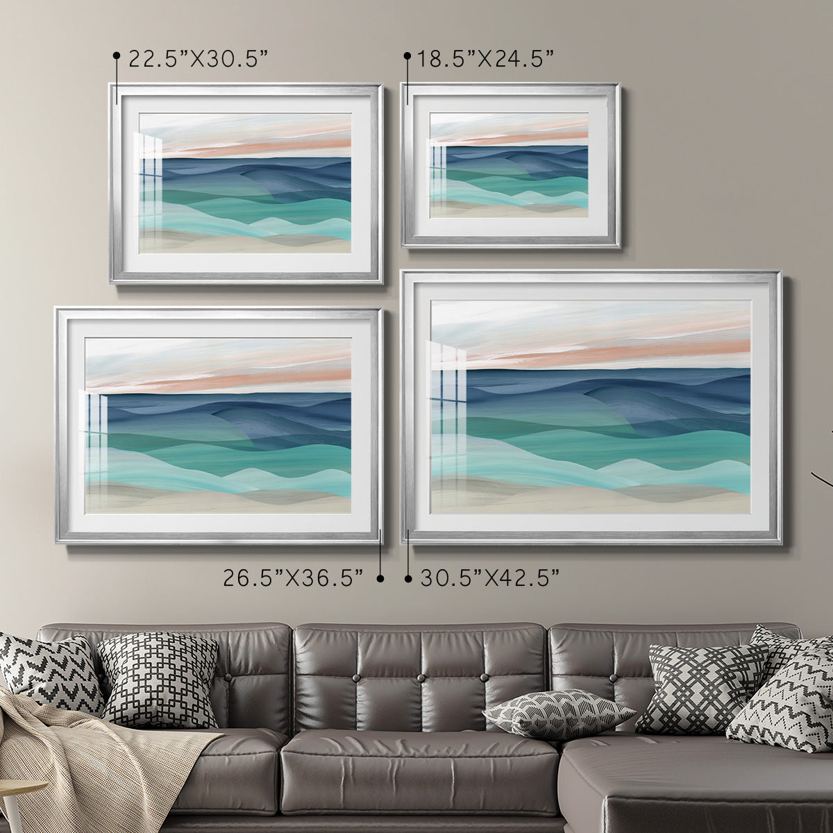 Shifting Seas Premium Framed Print - Ready to Hang