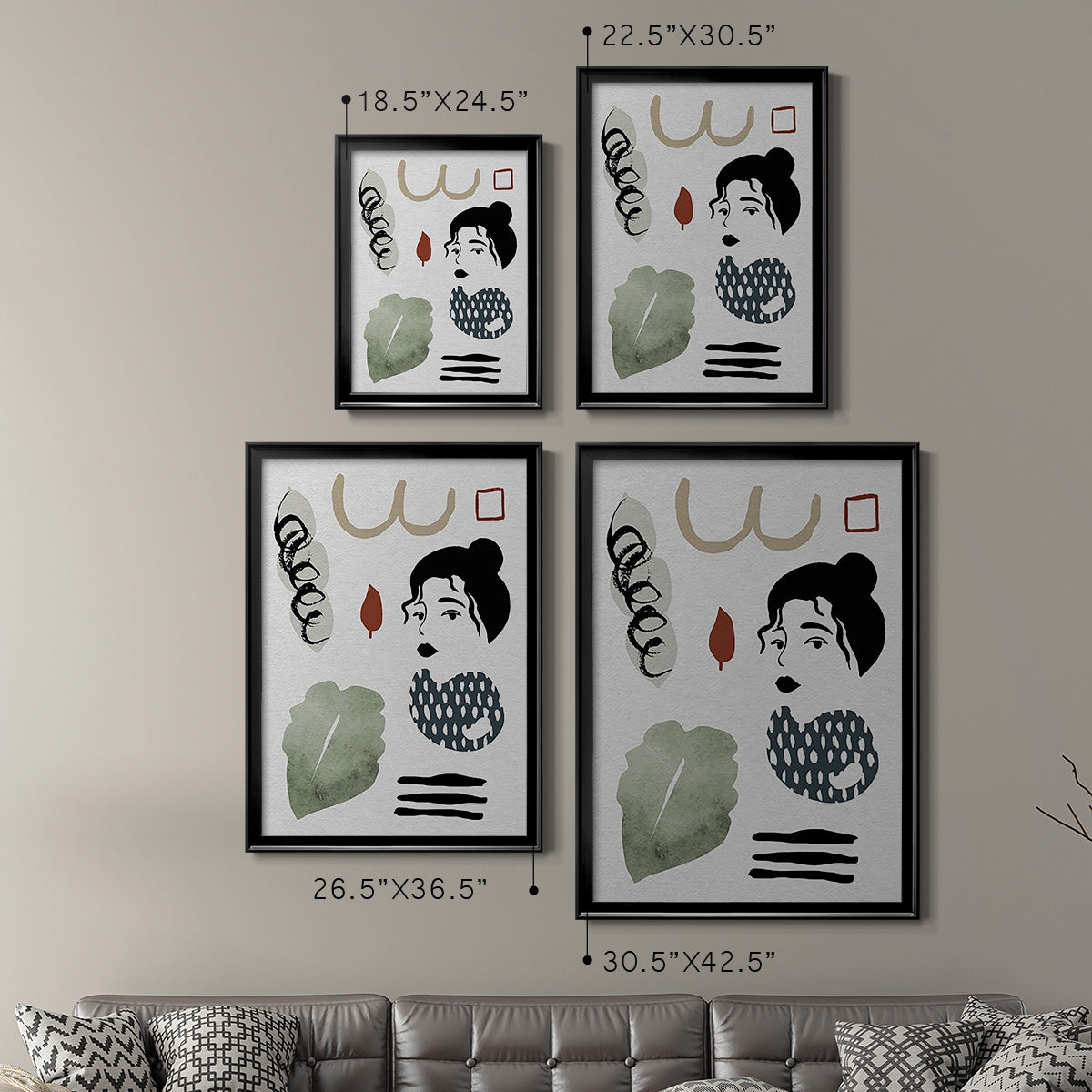 Collected Mindfulness IV - Modern Framed Canvas Print