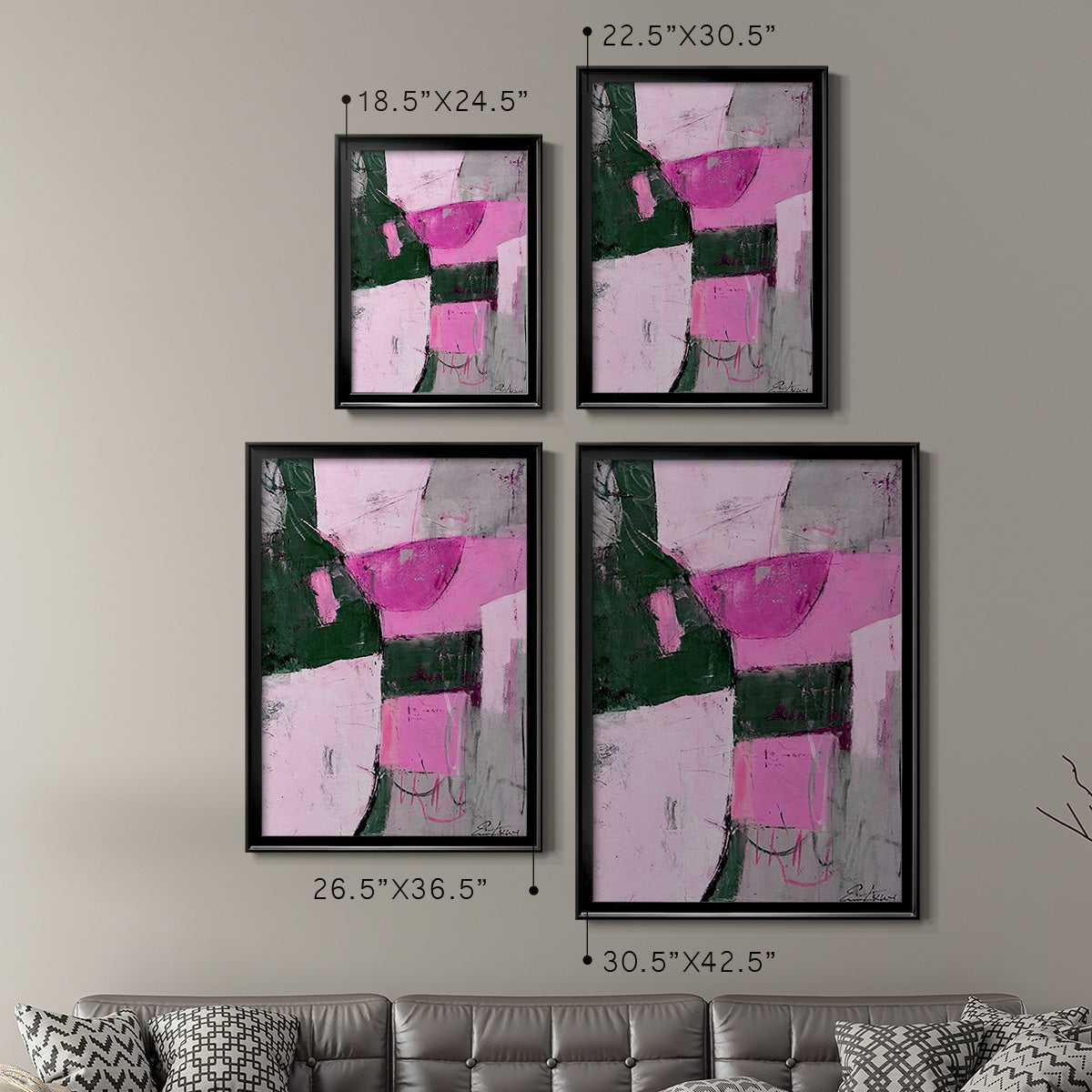 Party Mixer I - Modern Framed Canvas Print