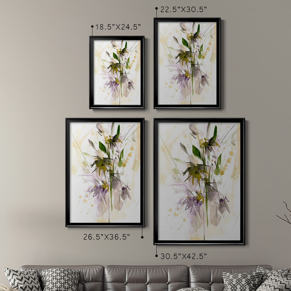 After Rain I - Modern Framed Canvas Print