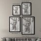 Europe Street Sketches I - Modern Framed Canvas Print