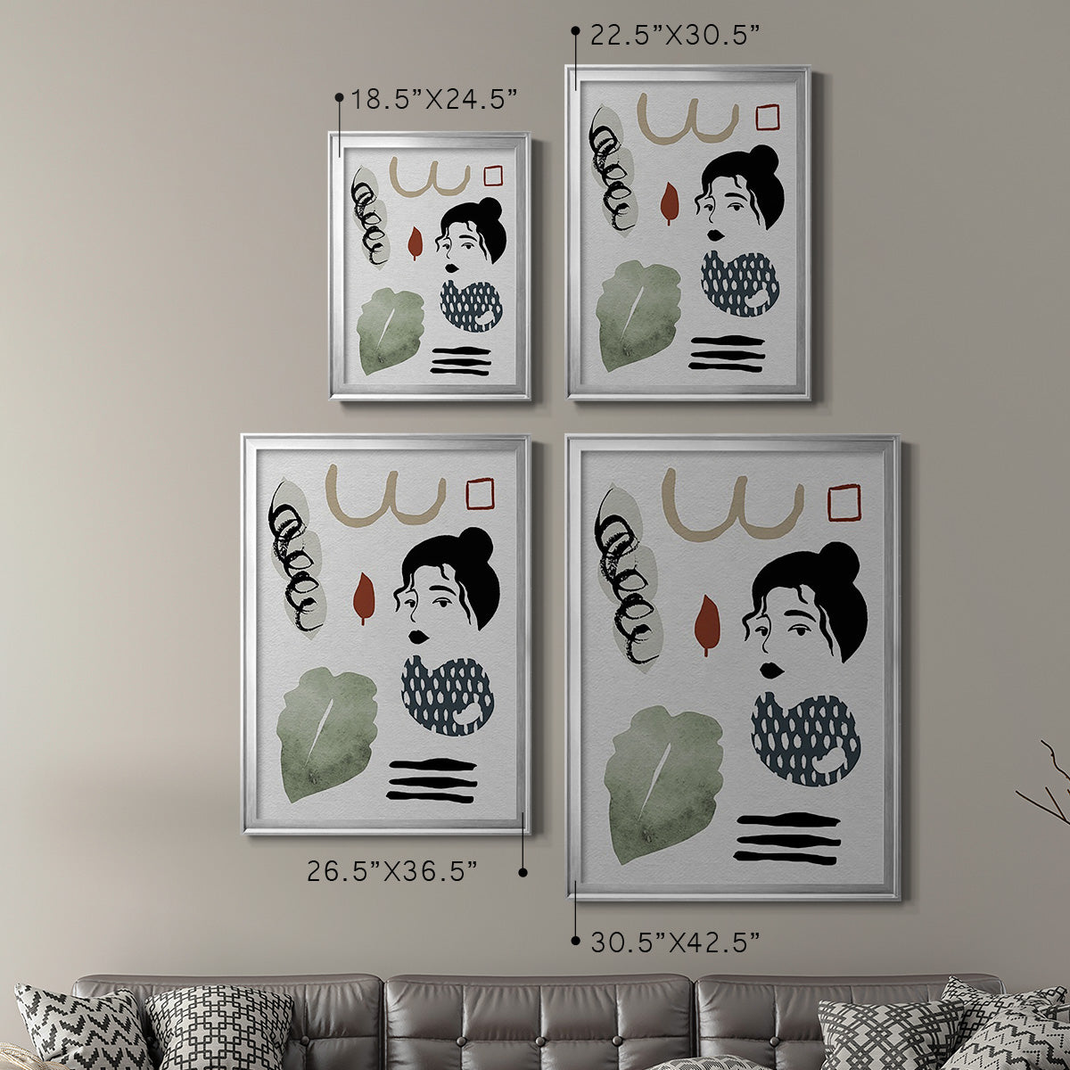 Collected Mindfulness IV - Modern Framed Canvas Print