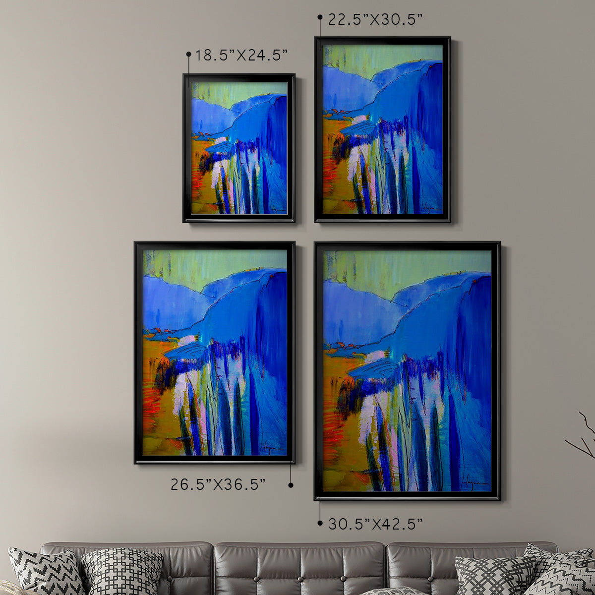 Fertile Dreams II - Modern Framed Canvas Print