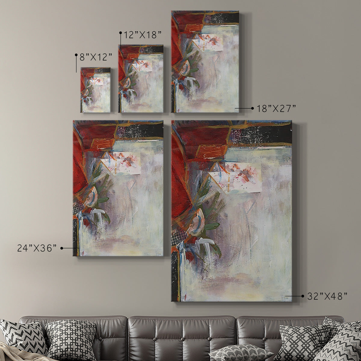 City Life III Premium Gallery Wrapped Canvas - Ready to Hang