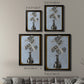 Graphic Flowers in Vase III - Modern Framed Canvas Print