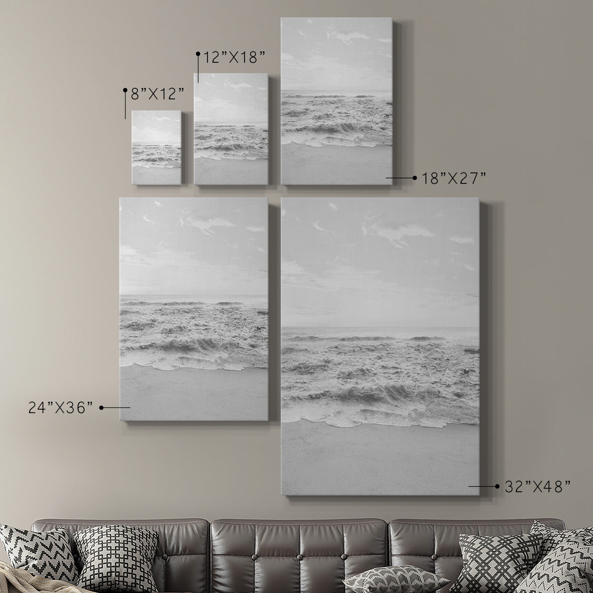 Gentle Tides I - Canvas Art Print