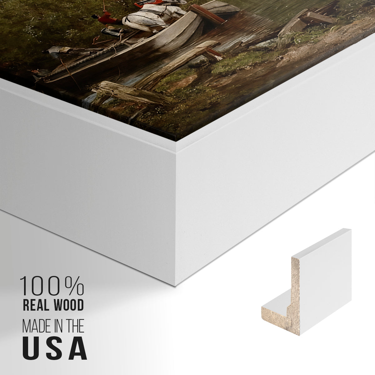 The White Horse, 1819 - Floater Framed Canvas Print