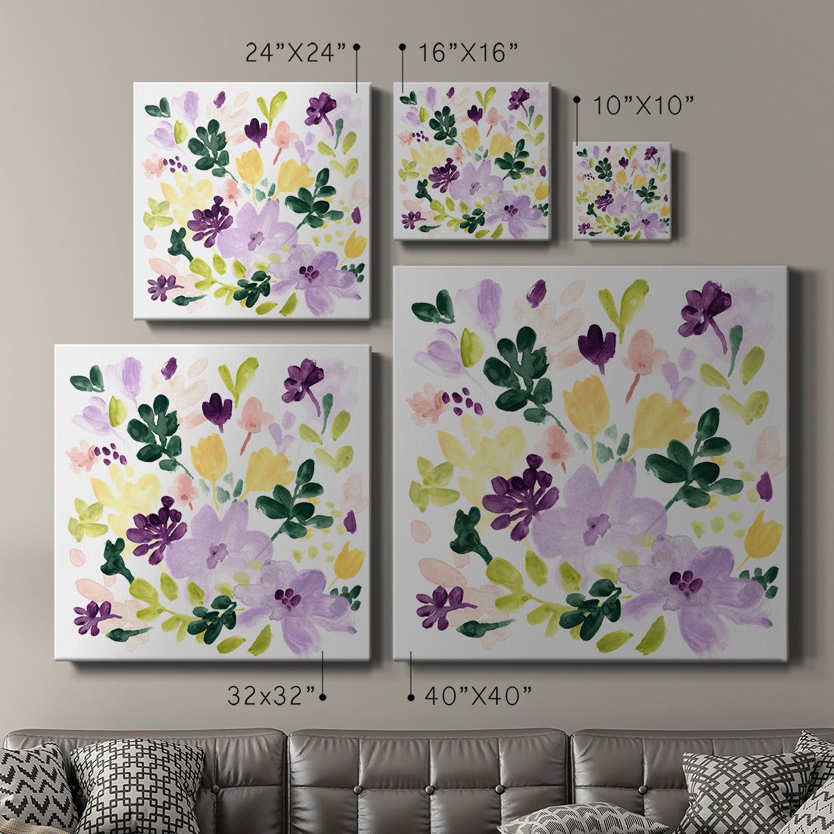 Lavender Meadow I - Canvas Art Print