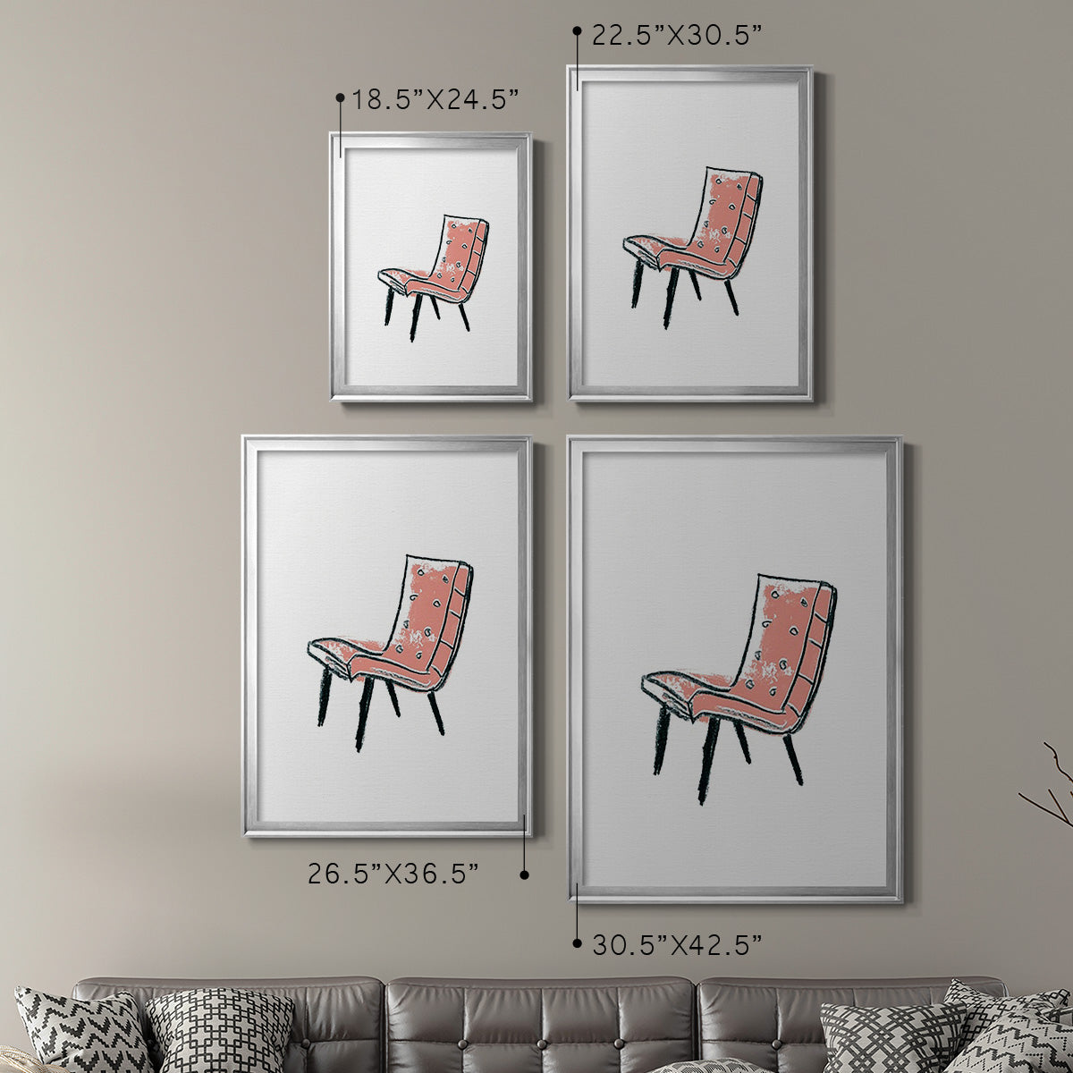 Take a Seat IX - Modern Framed Canvas Print