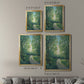 Golden Light Pathways II - Modern Framed Canvas Print