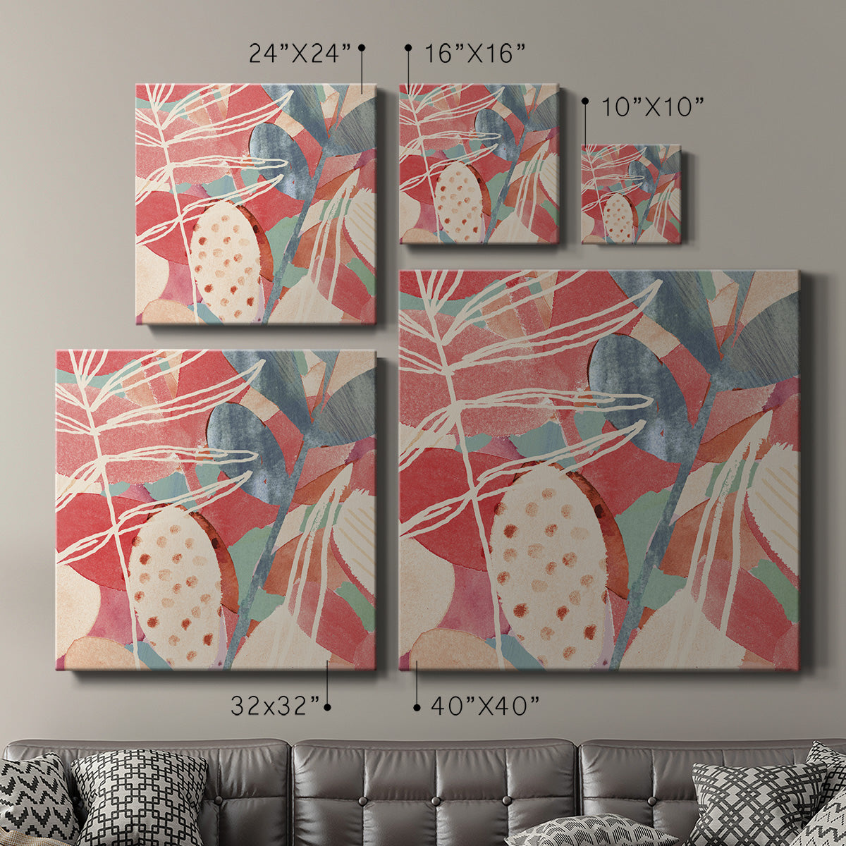 Tropical Assemblage II - Canvas Art Print