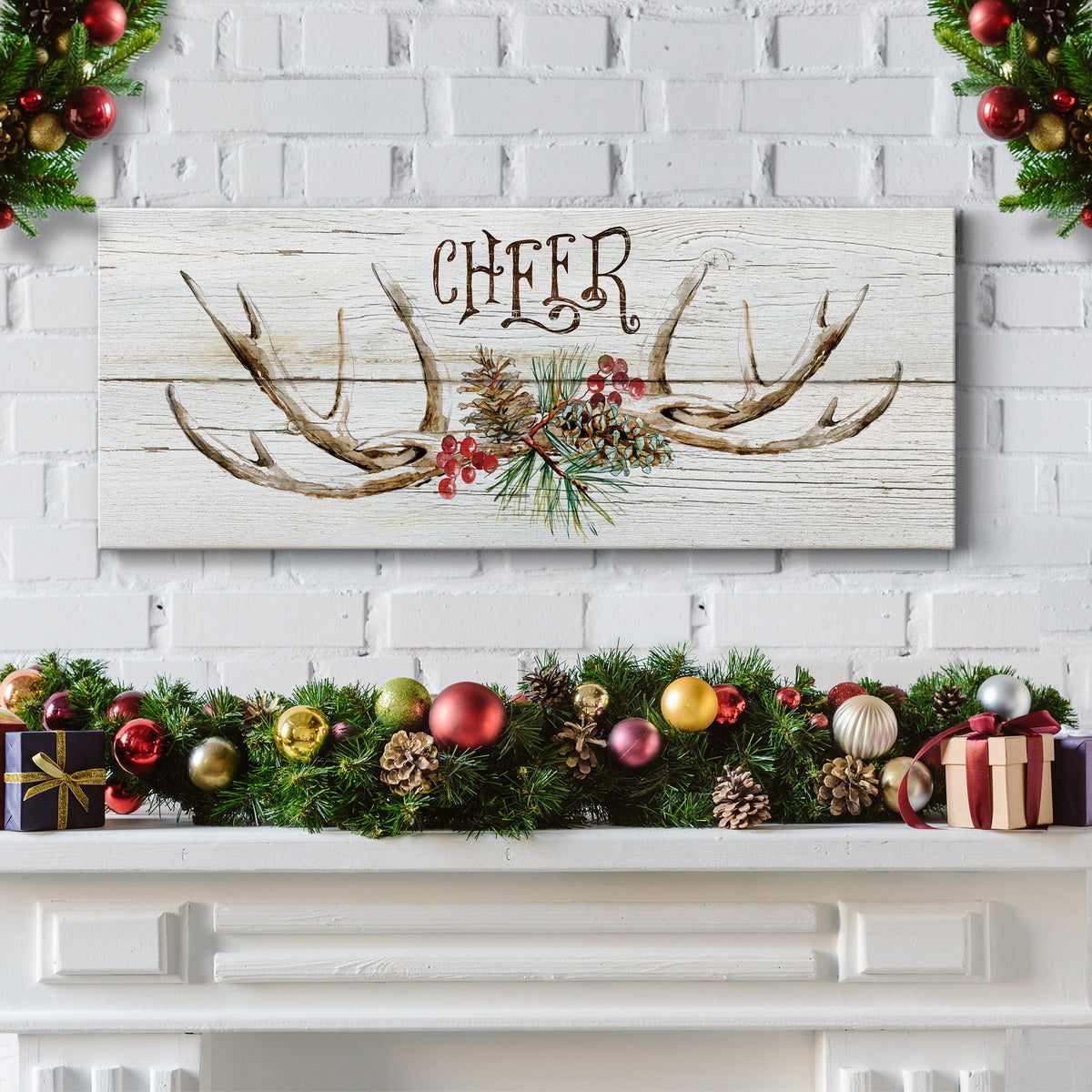 Rustic Cheer Premium Gallery Wrapped Canvas - Ready to Hang