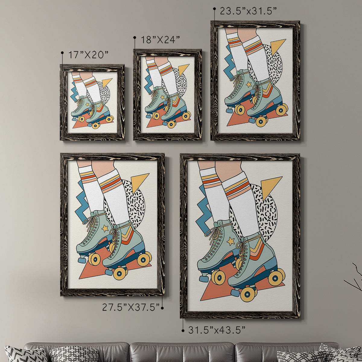 Let it Roll I - Premium Framed Canvas 2 Piece Set - Ready to Hang