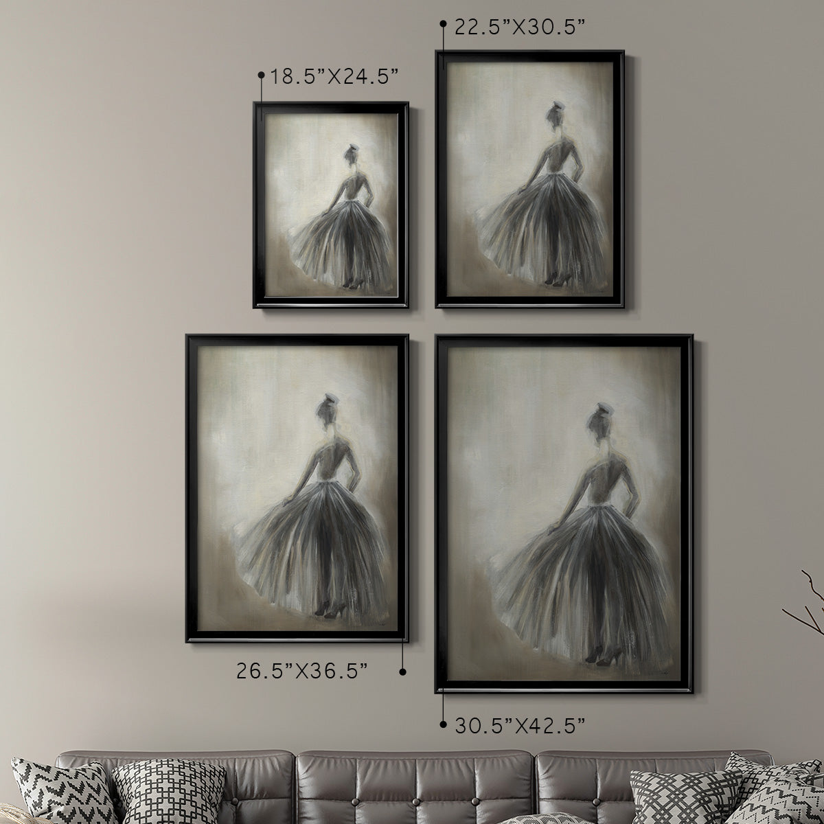 Over in the Light -  Framed Canvas Print