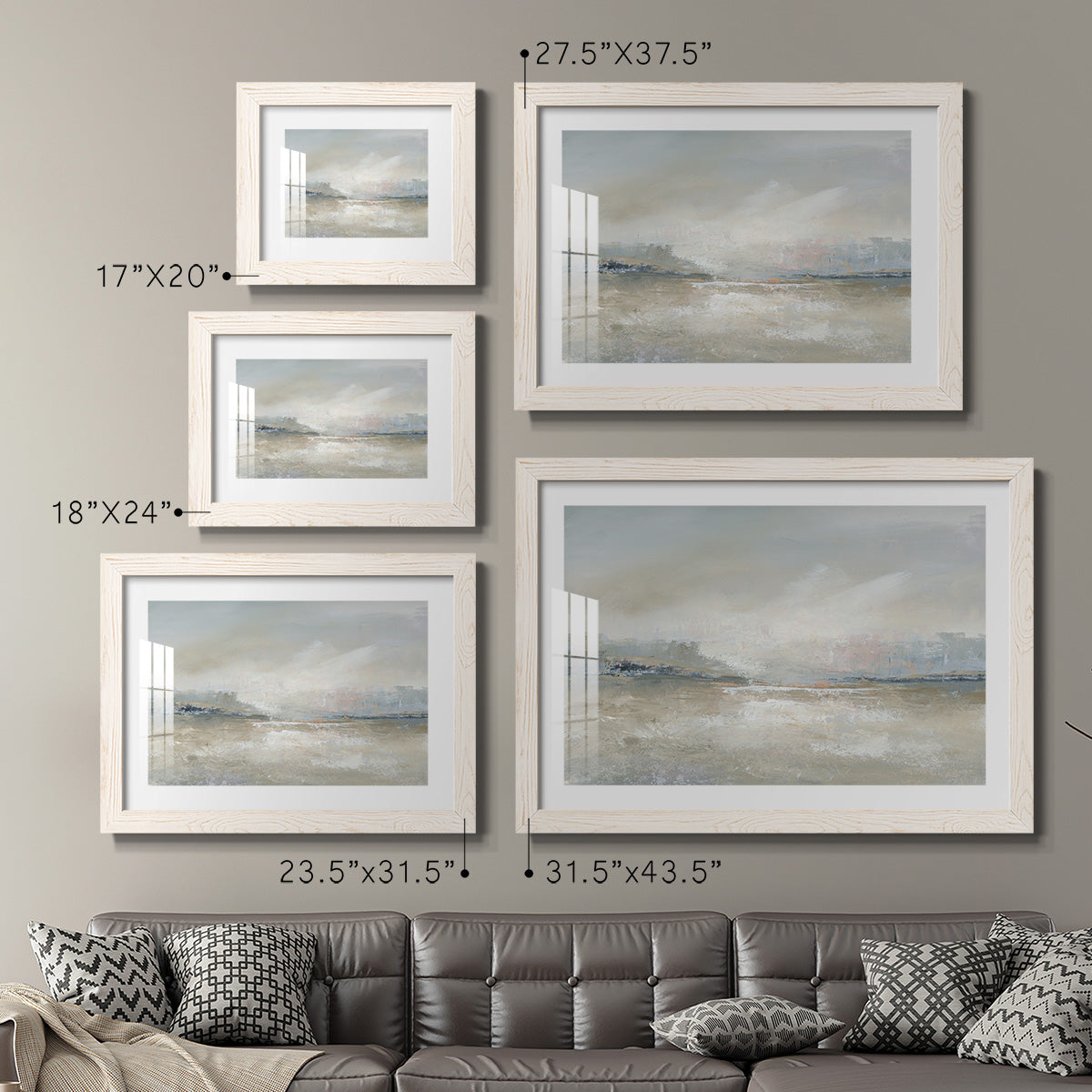Horizon Haze - Barnwood Framed Art Print