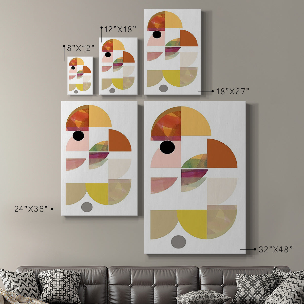 Dorset Shapes IV Premium Gallery Wrapped Canvas - Ready to Hang